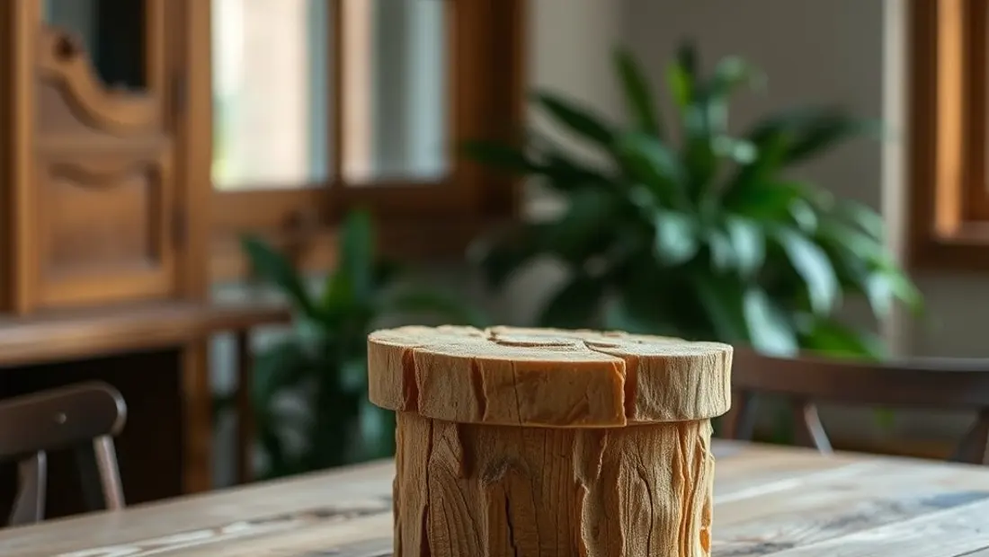 Châtaignes séchées sur une table