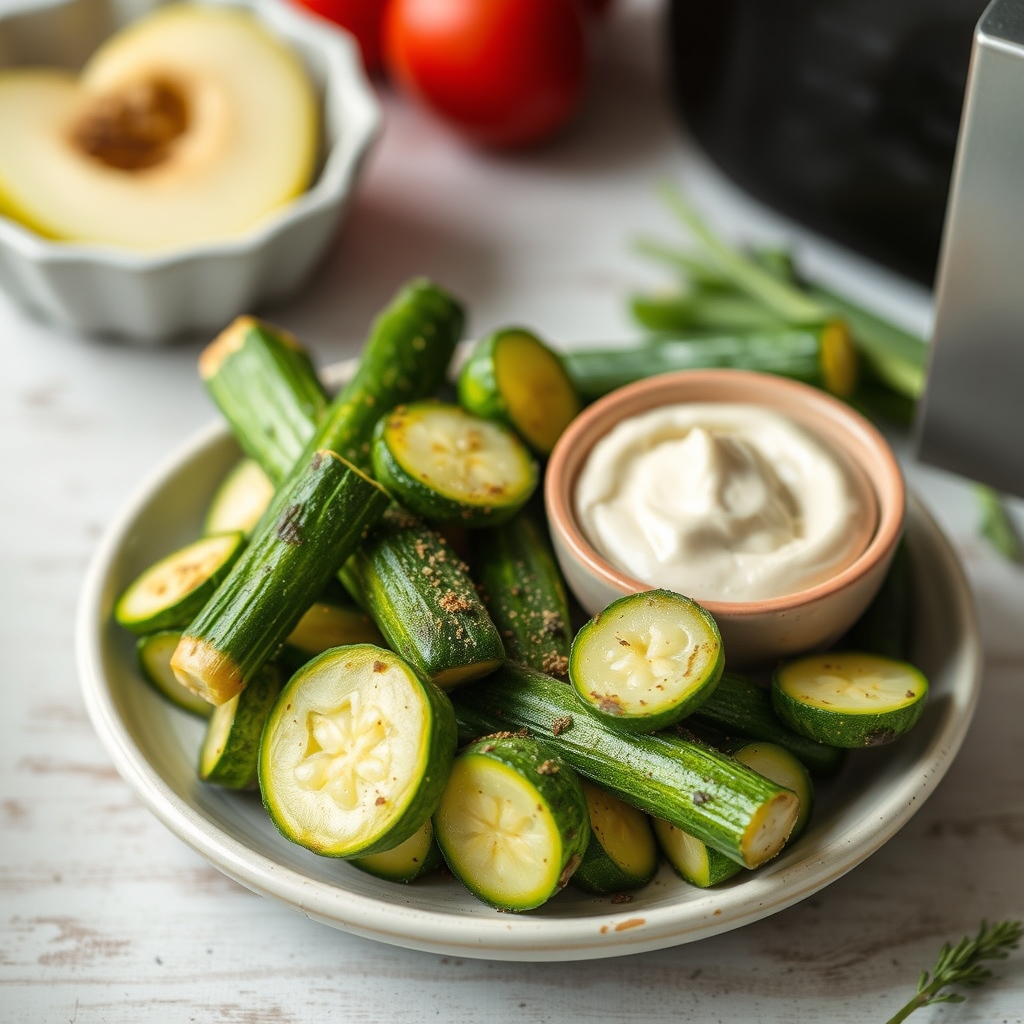 découvrez notre recette de courgettes au air fryer, une préparation saine et rapide idéale pour l'été 2025. profitez des