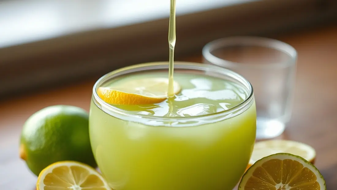 Boulgour vert avec jus de citron et graines de sésame.