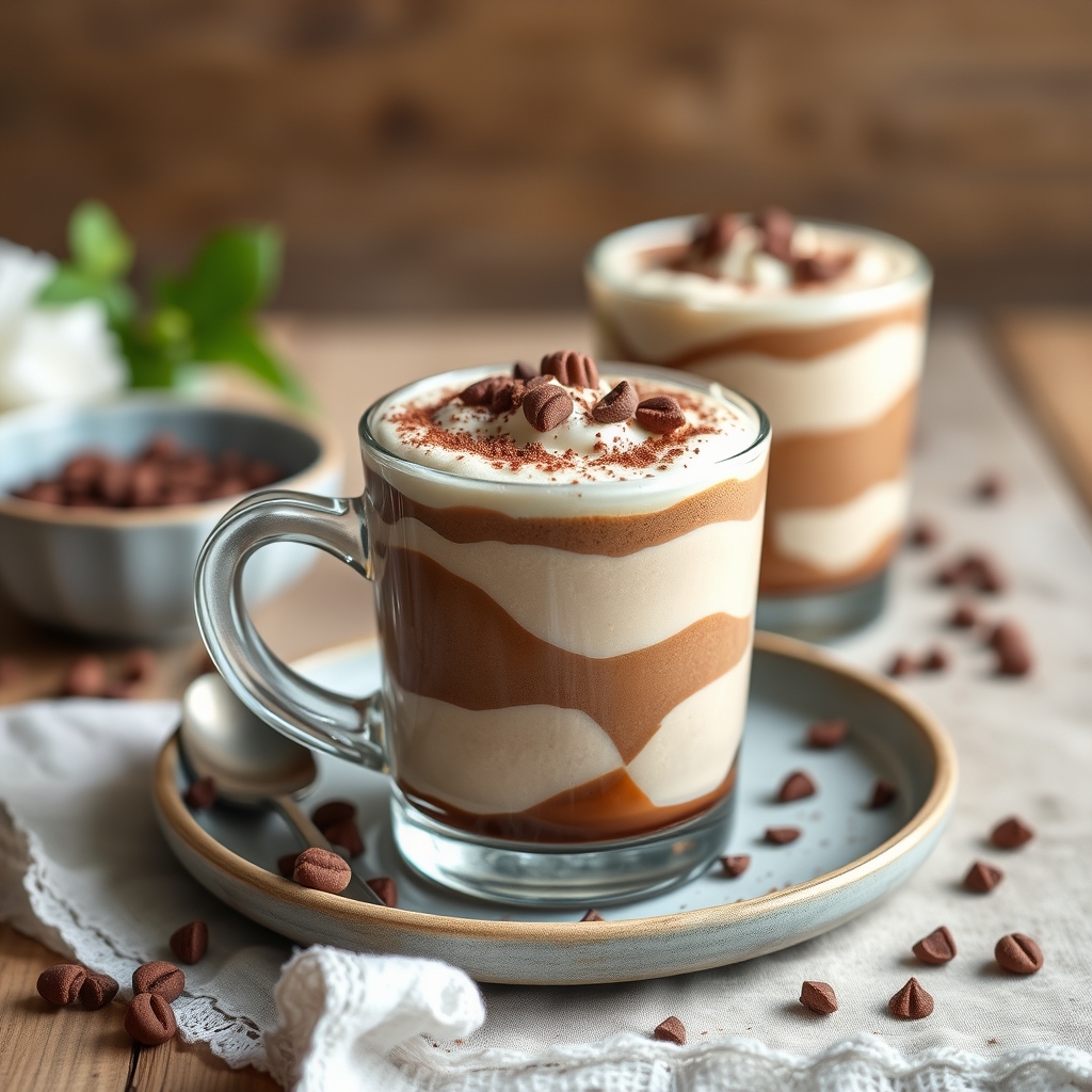 découvrez notre délicieuse recette de mousse cappuccino chocolat, une alliance irrésistible de café onctueux et de choco