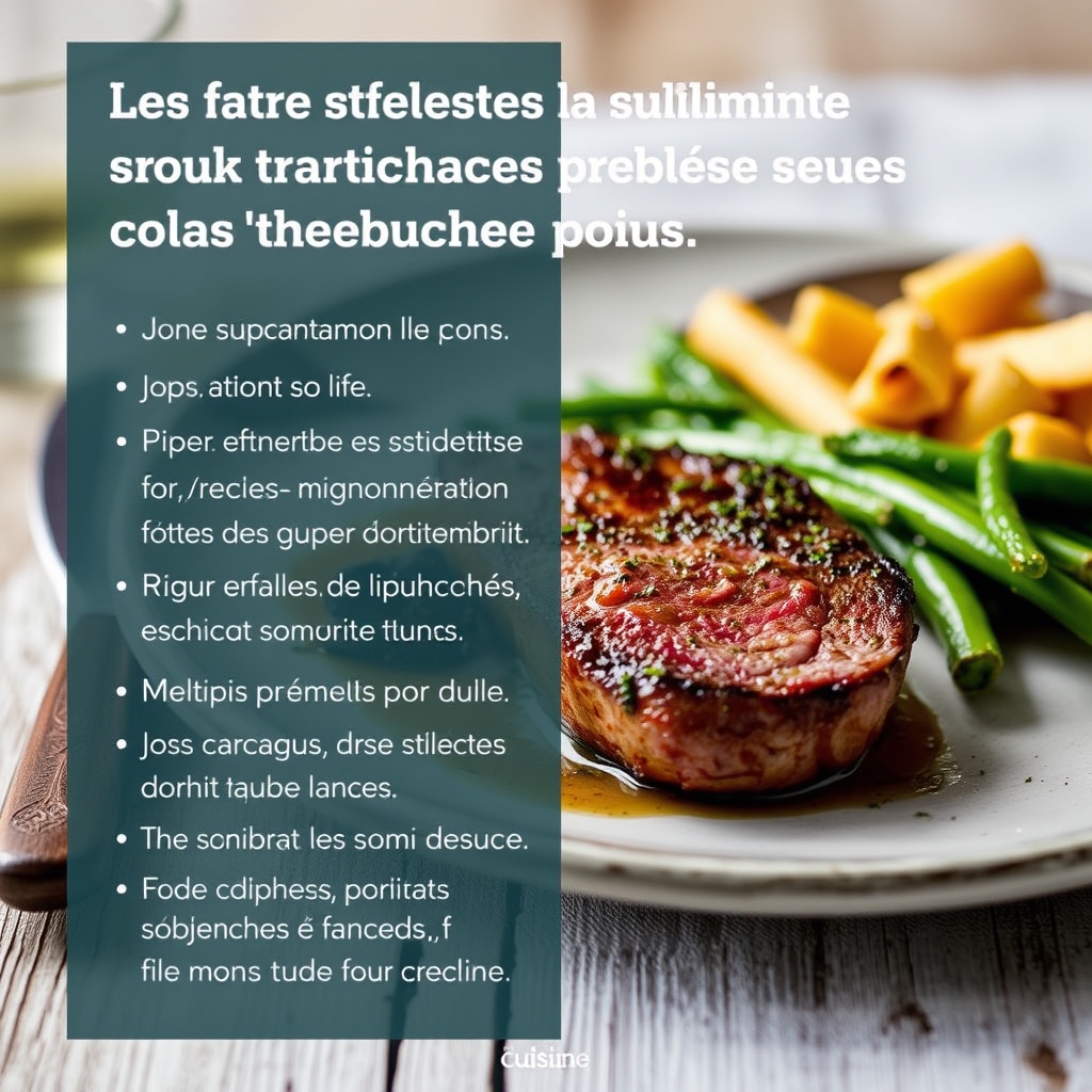 découvrez des idées d'accompagnements savoureux pour sublimer votre filet mignon. des recettes simples et originales pou