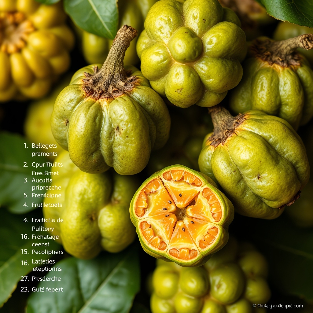 Liste des fruits en U