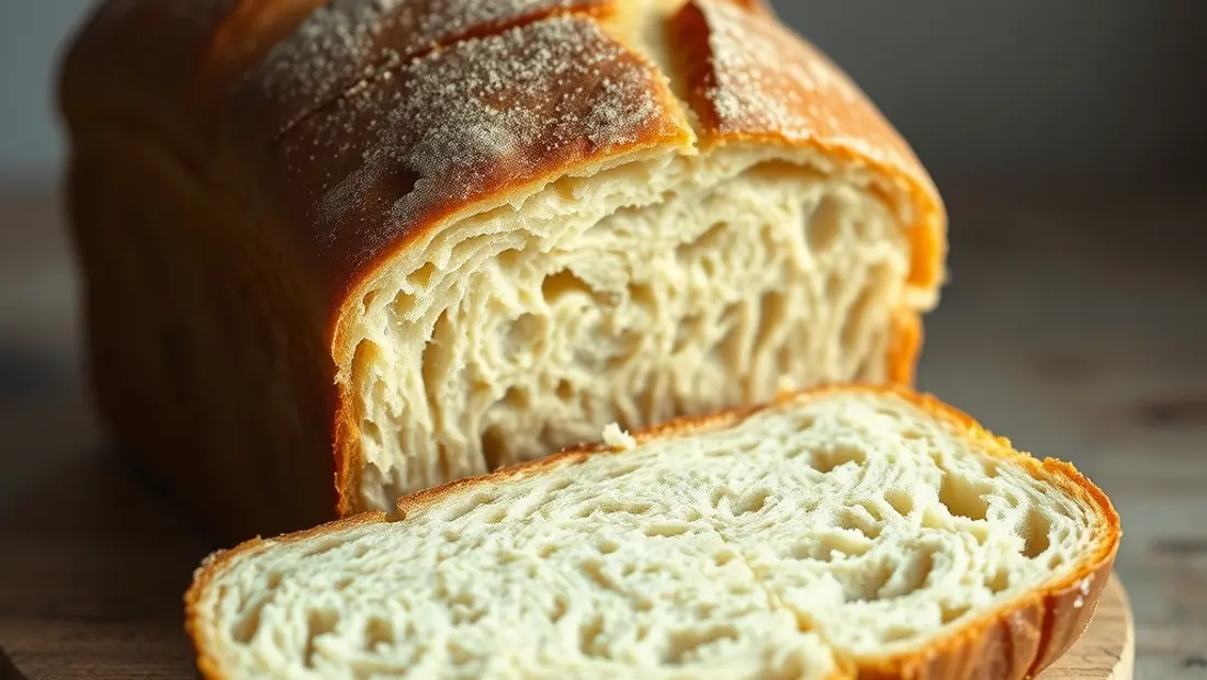 Pain au levain frais et savoureux