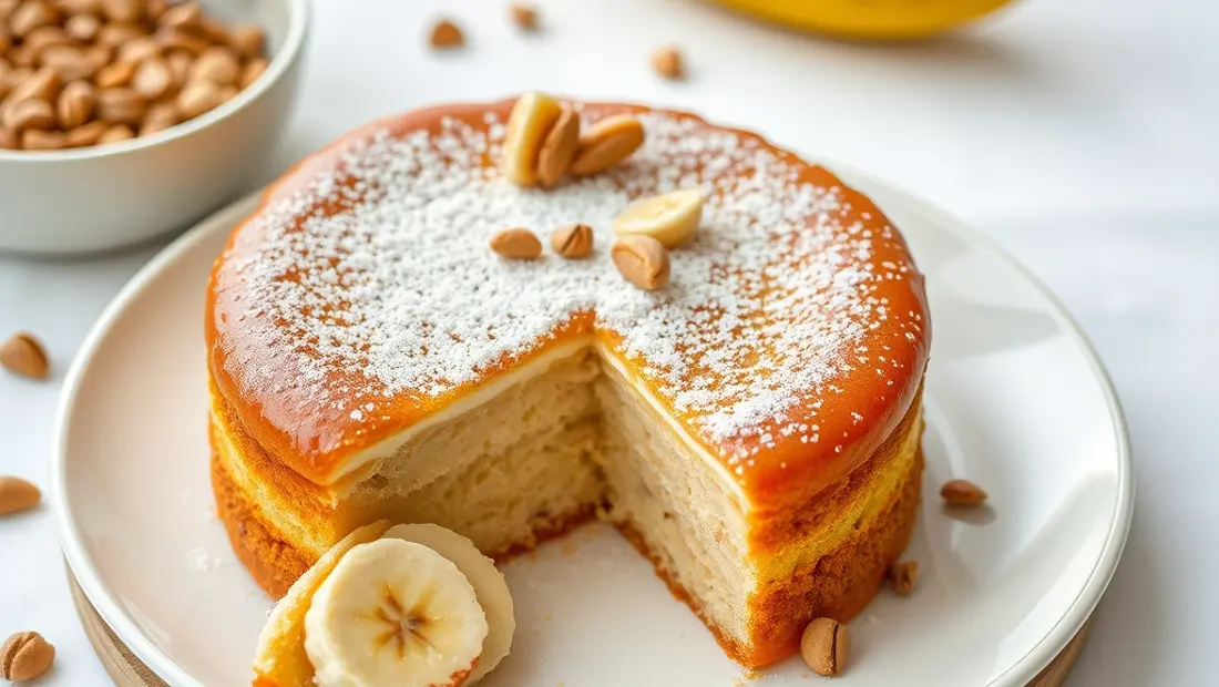 Gâteau à la banane et à la noix de coco.