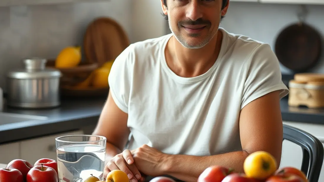 Vitaliseur de cuisine avec eau et fruits