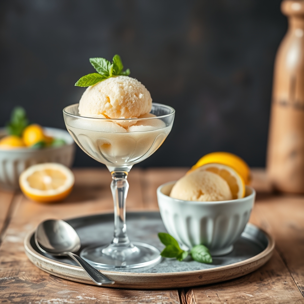Recette du sorbet citron basilic par Novascope
