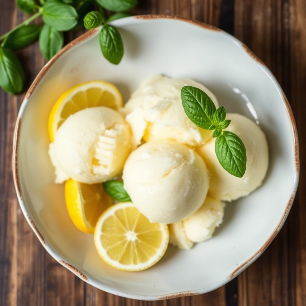 Recette du sorbet citron basilic par Novascope