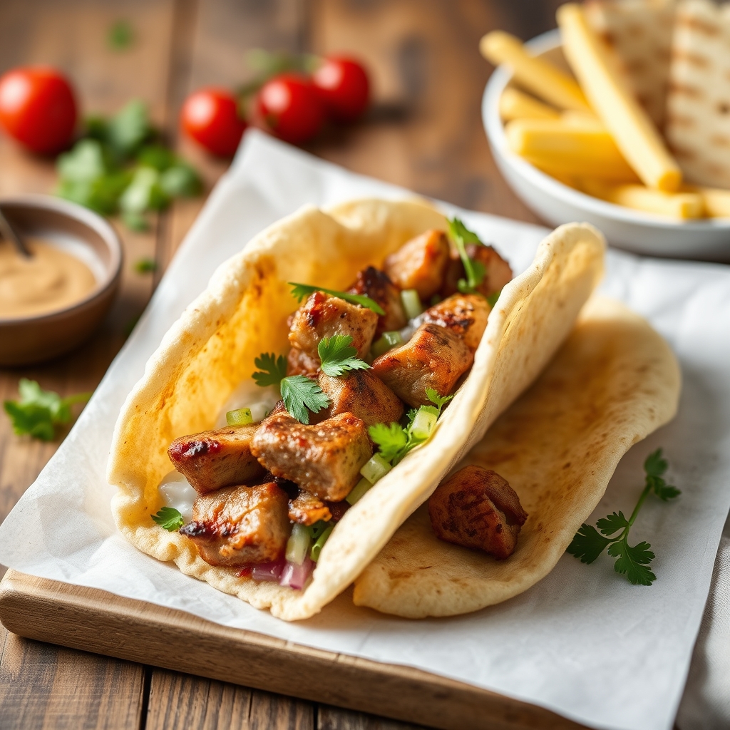 Recette Gyros Souvlaki de porc grec fait maison