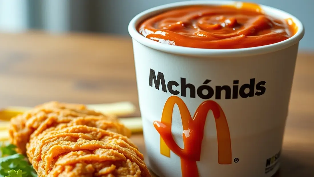 Sauce McChicken servie avec poulet frit