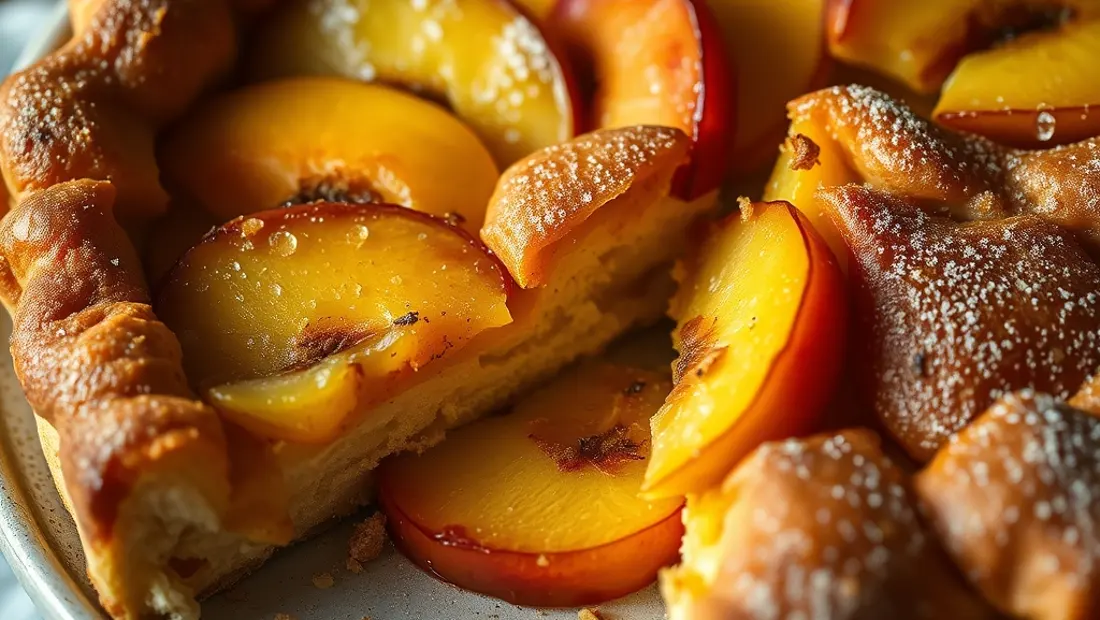Pommes cuites dans la tarte.