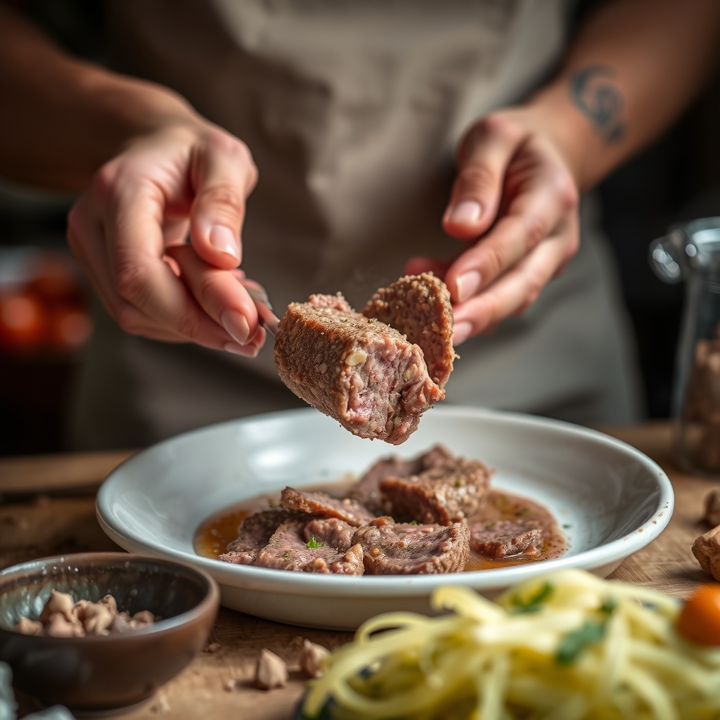 Préparation de la Caillette Ardéchoise — Caillette ardéchoise : recette traditionnelle authentique